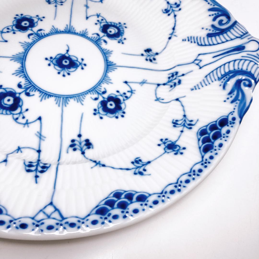 ロイヤルコペンハーゲン ブルーフルーテッド オーバルプレート |1486|