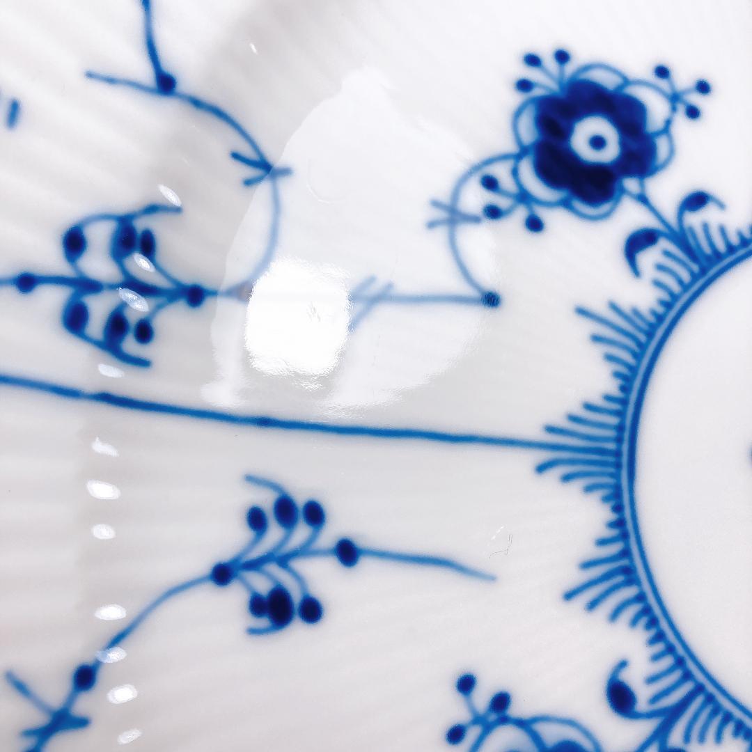 ロイヤルコペンハーゲン ブルーフルーテッド オーバルプレート |1486|