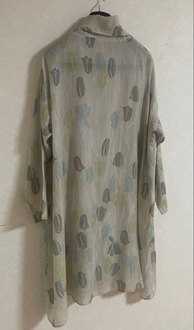 ヨーガンレール☆ババグーリ☆素敵なチューリップ柄☆シフォン☆羽織り☆チュニック