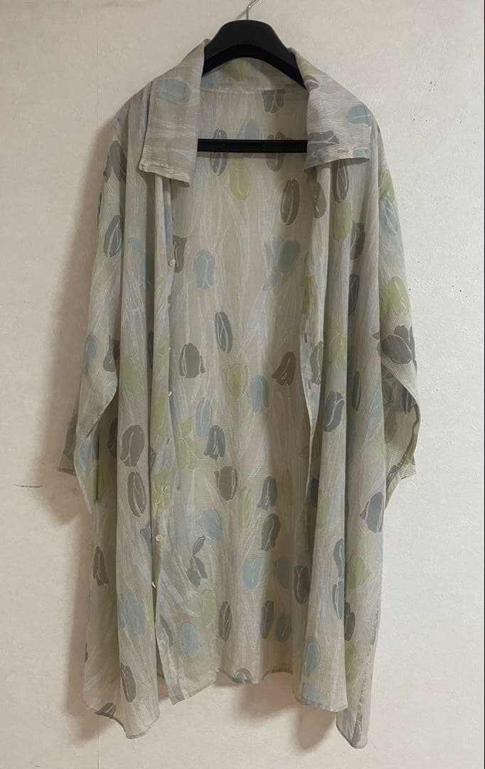 ヨーガンレール☆ババグーリ☆素敵なチューリップ柄☆シフォン☆羽織り☆チュニック