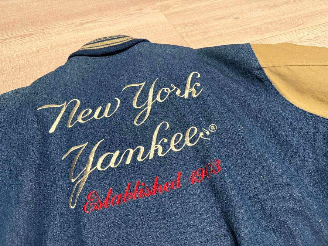 球団設立50周年記念　ニューヨークヤンキース　デニム　スタジャン　STARTER