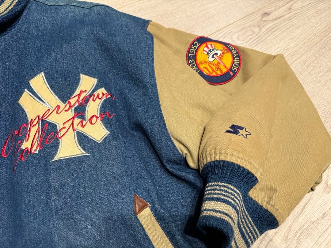 球団設立50周年記念　ニューヨークヤンキース　デニム　スタジャン　STARTER