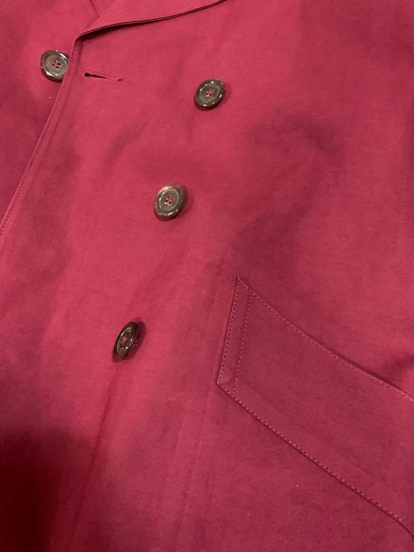 LOUIS VUITTON チェスターコート 34 バーガンディ。訳あり激安。