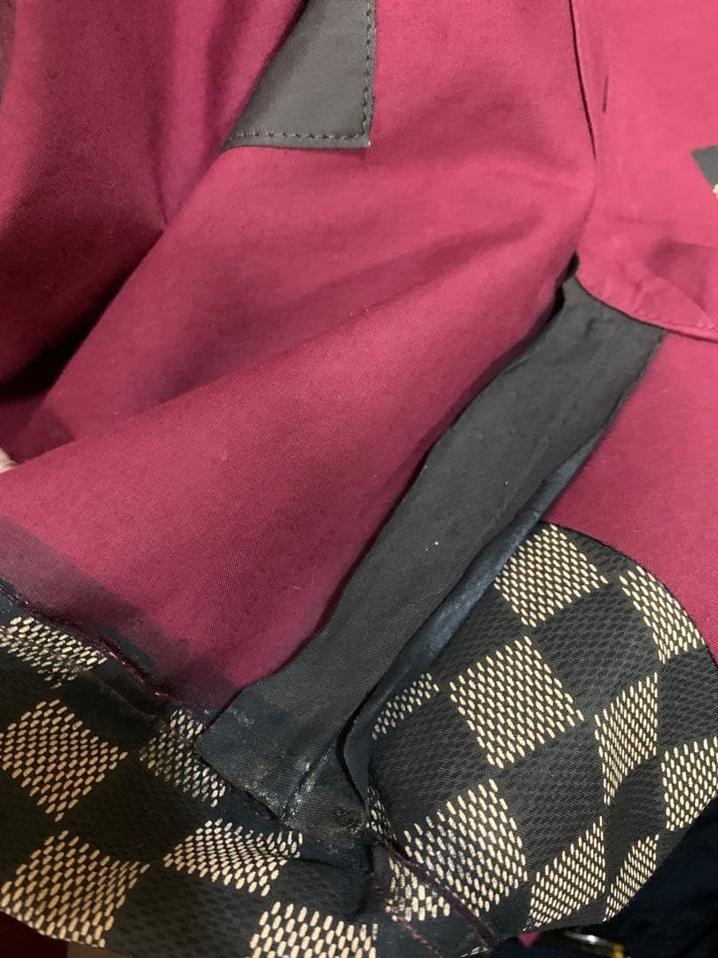 LOUIS VUITTON チェスターコート 34 バーガンディ。訳あり激安。