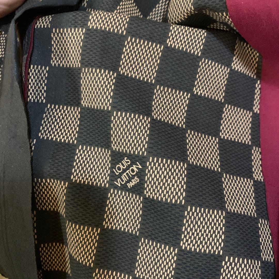 LOUIS VUITTON チェスターコート 34 バーガンディ。訳あり激安。