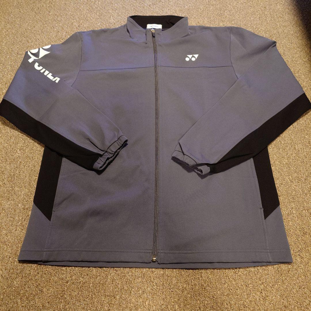 YONEX ウォームアップウェア チャコール×ブラック XO