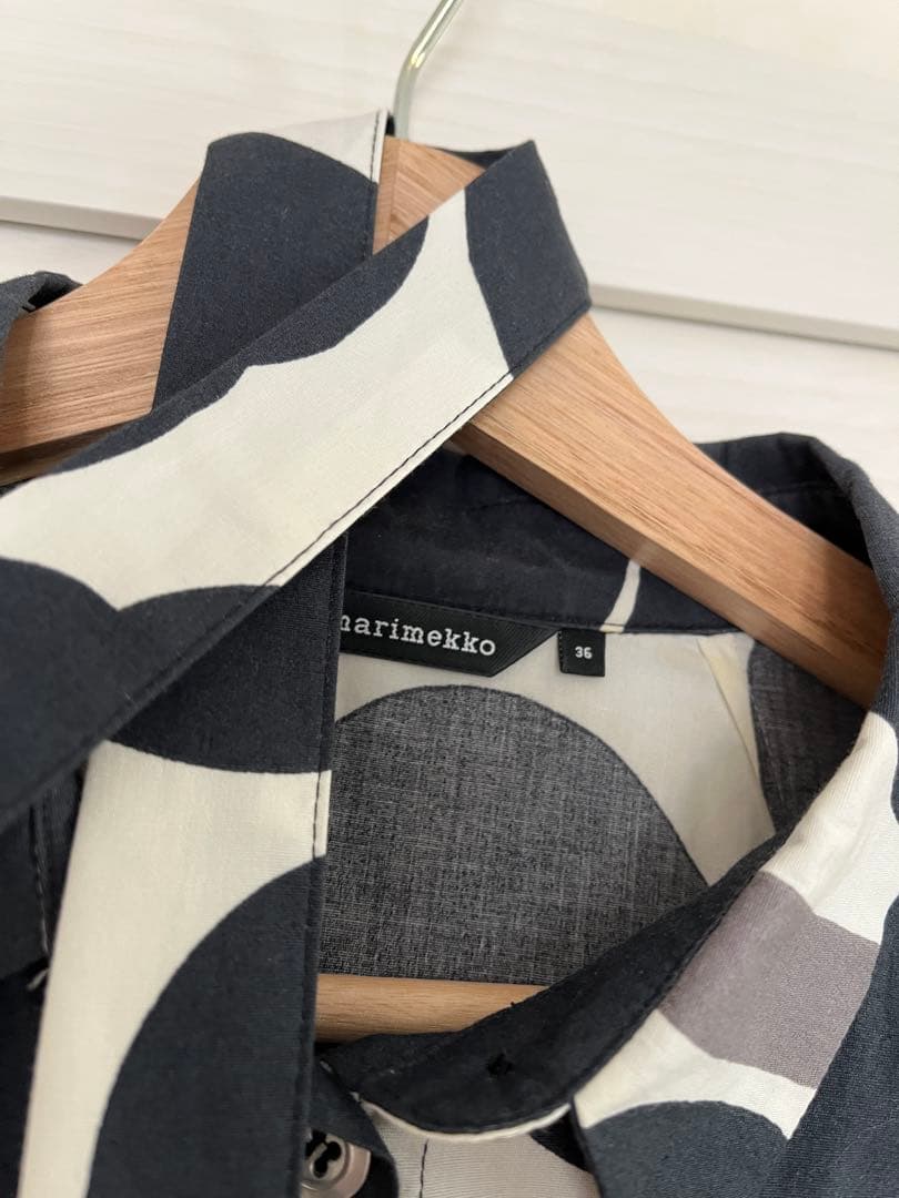 マリメッコ ウニッコ柄シャツワンピース