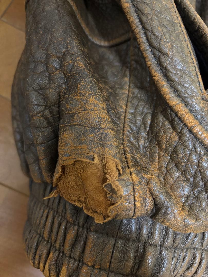 【本革】90s フライトジャケット A2タイプ 短丈　海外ボーイ