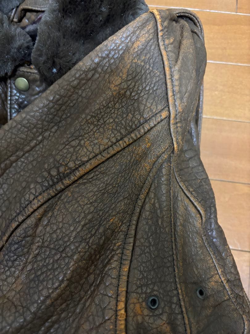 【本革】90s フライトジャケット A2タイプ 短丈　海外ボーイ