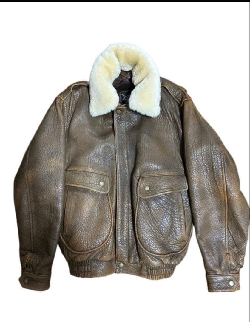 【本革】90s フライトジャケット A2タイプ 短丈　海外ボーイ