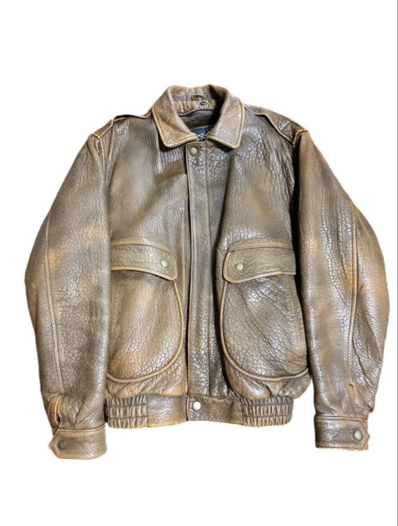 【本革】90s フライトジャケット A2タイプ 短丈　海外ボーイ