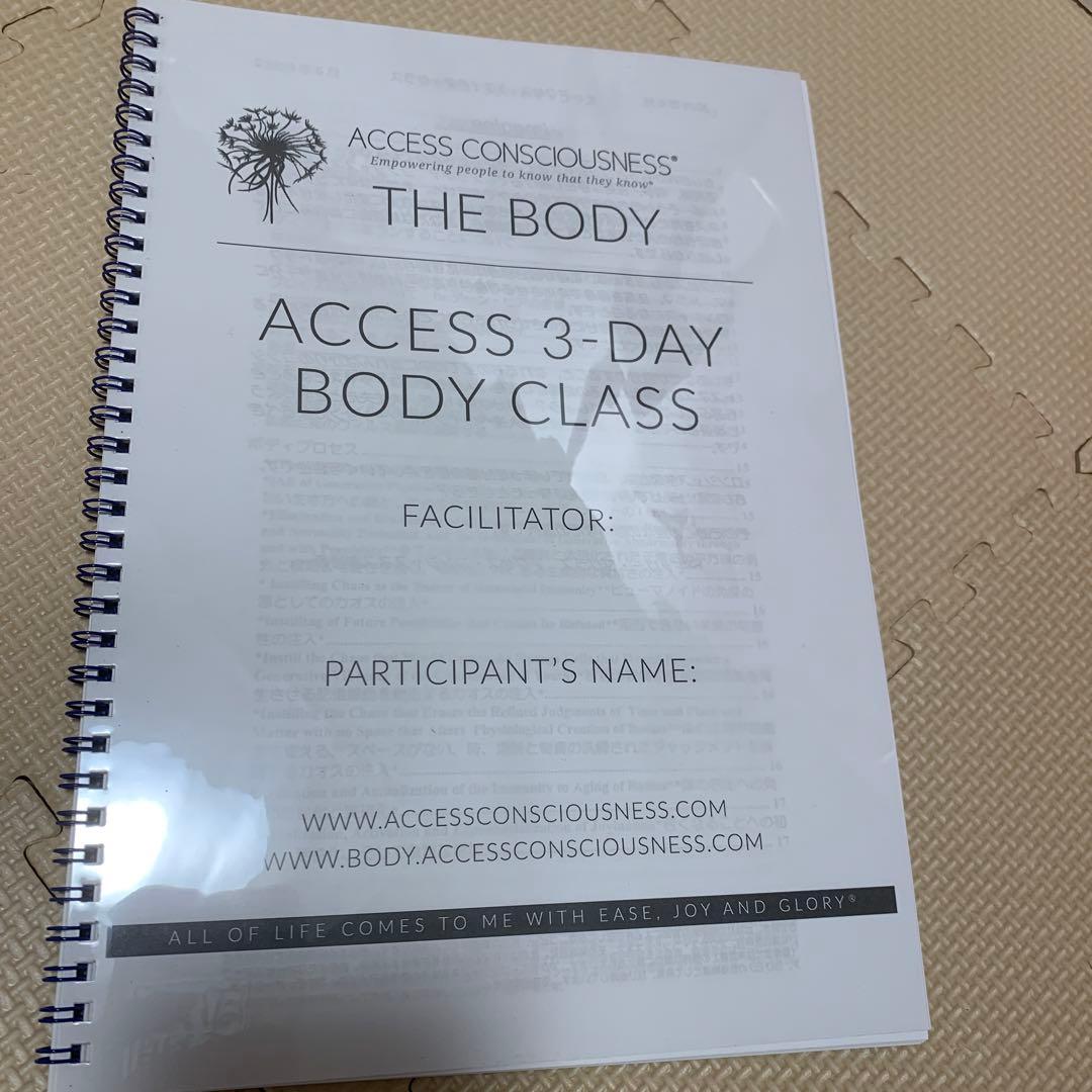 アクセスコンシャスネス　3デイボディ　テキスト