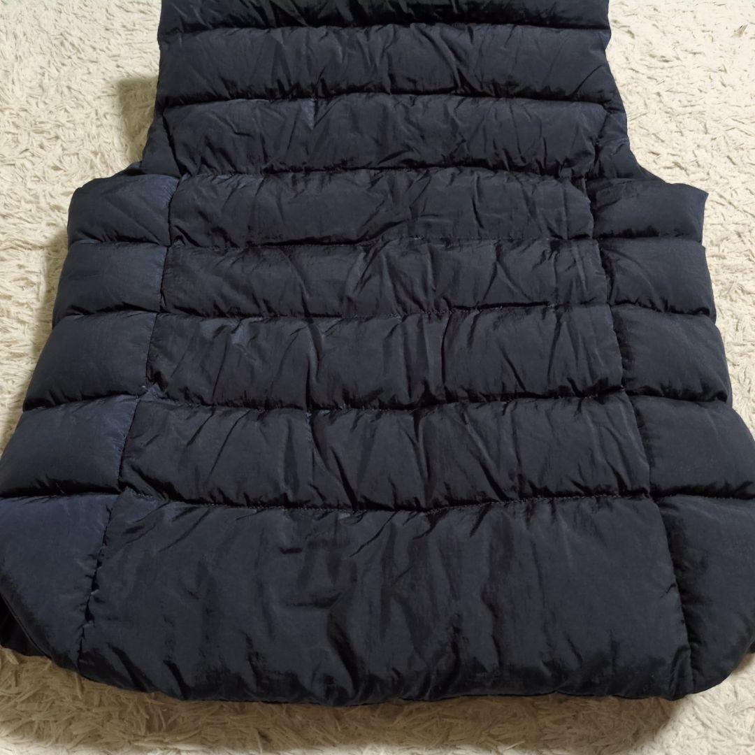 美品 TATRAS CURONE ダウンベスト 2WAY 02 ネイビー