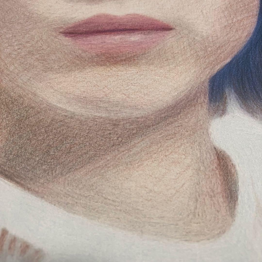 資生堂　マジョリカマジョルカ　額装品　額縁寸法32cm×29cm×1.5㎝色鉛筆