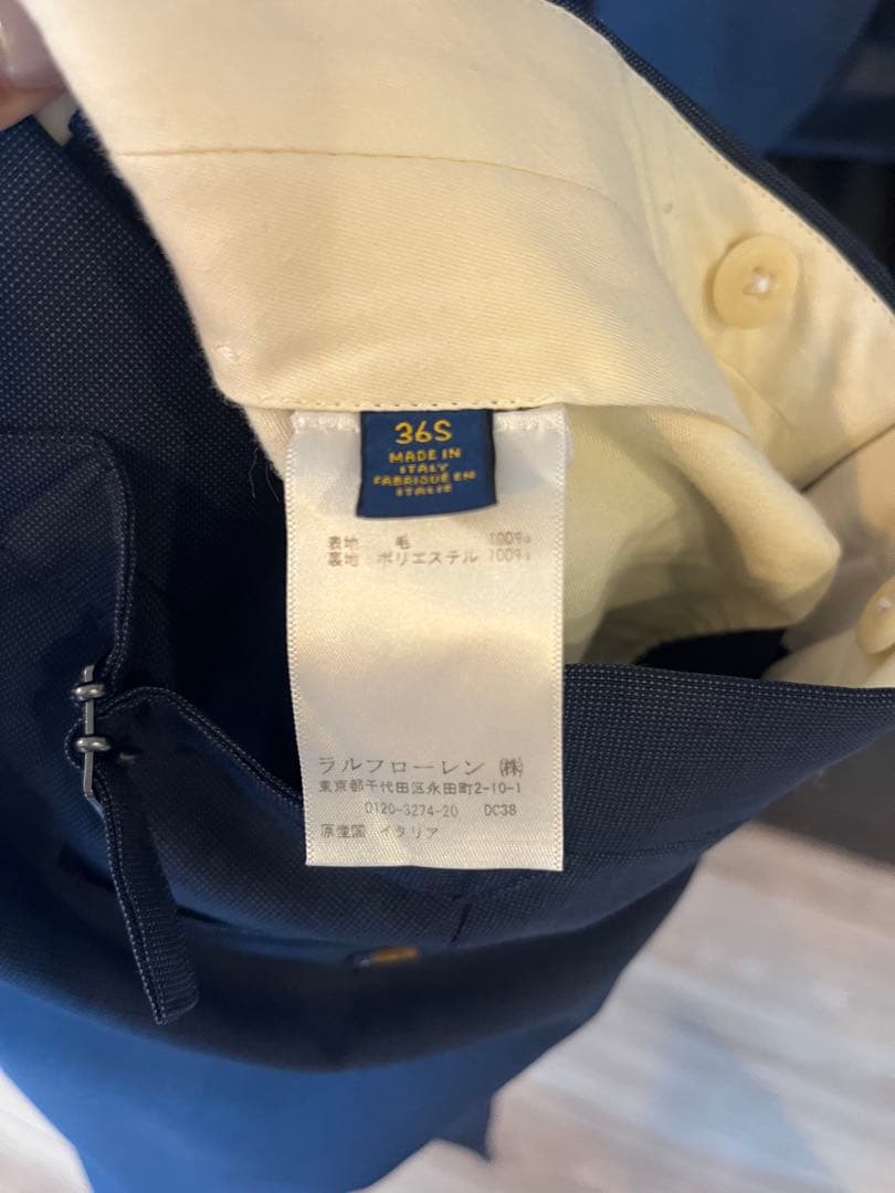 ポロ　ラルフローレン　スーツセット　上下　ネイビー　メンズ