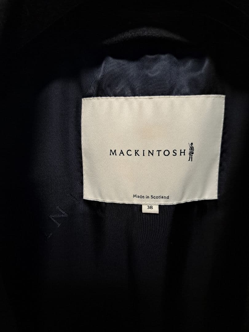 【美品】MACKINTOSH ダークネイビー チェスターコート