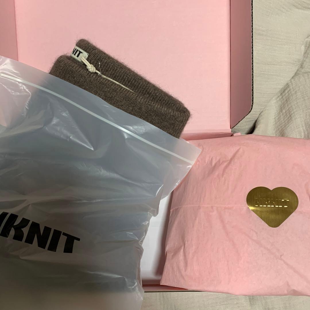 nknit　raccoon mix KNIT short pants