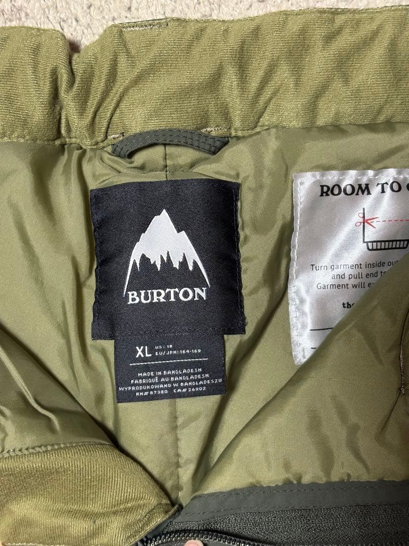 BURTON バートン 迷彩スキーウェア スノーボードウェア 160上下