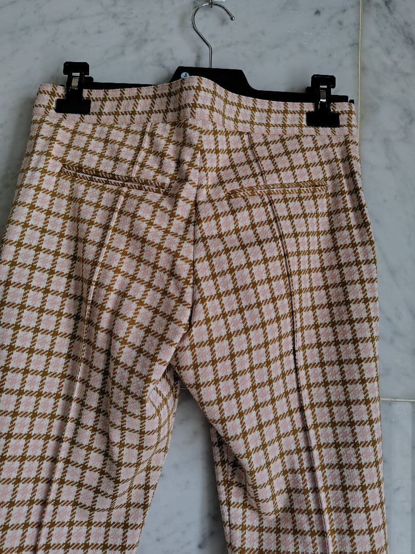 MARNI新品未使用　千鳥格子パンツ　ピンク×ベージュ×ホワイト