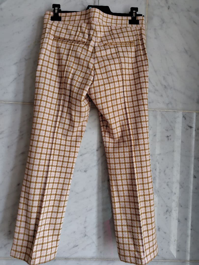 MARNI新品未使用　千鳥格子パンツ　ピンク×ベージュ×ホワイト
