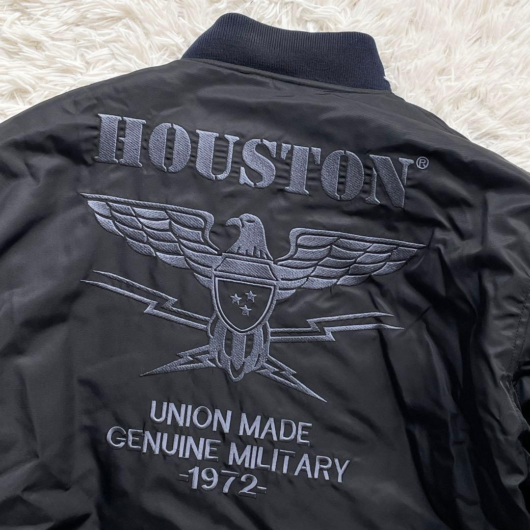 美品 XLサイズ HOUSTON MA-1 ライディングJAC プロテクター装着