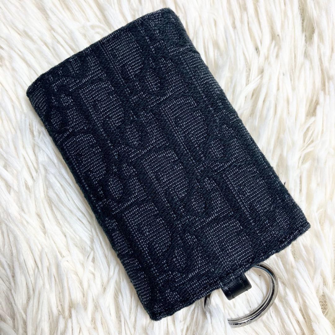 【極美品】 クリスチャンディオール キーケース オブリーク