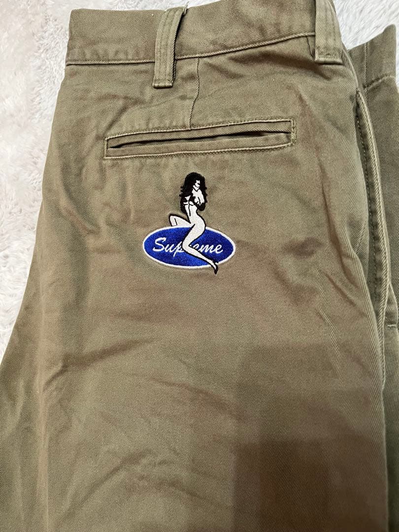 supreme chino pant 32 オリーブ