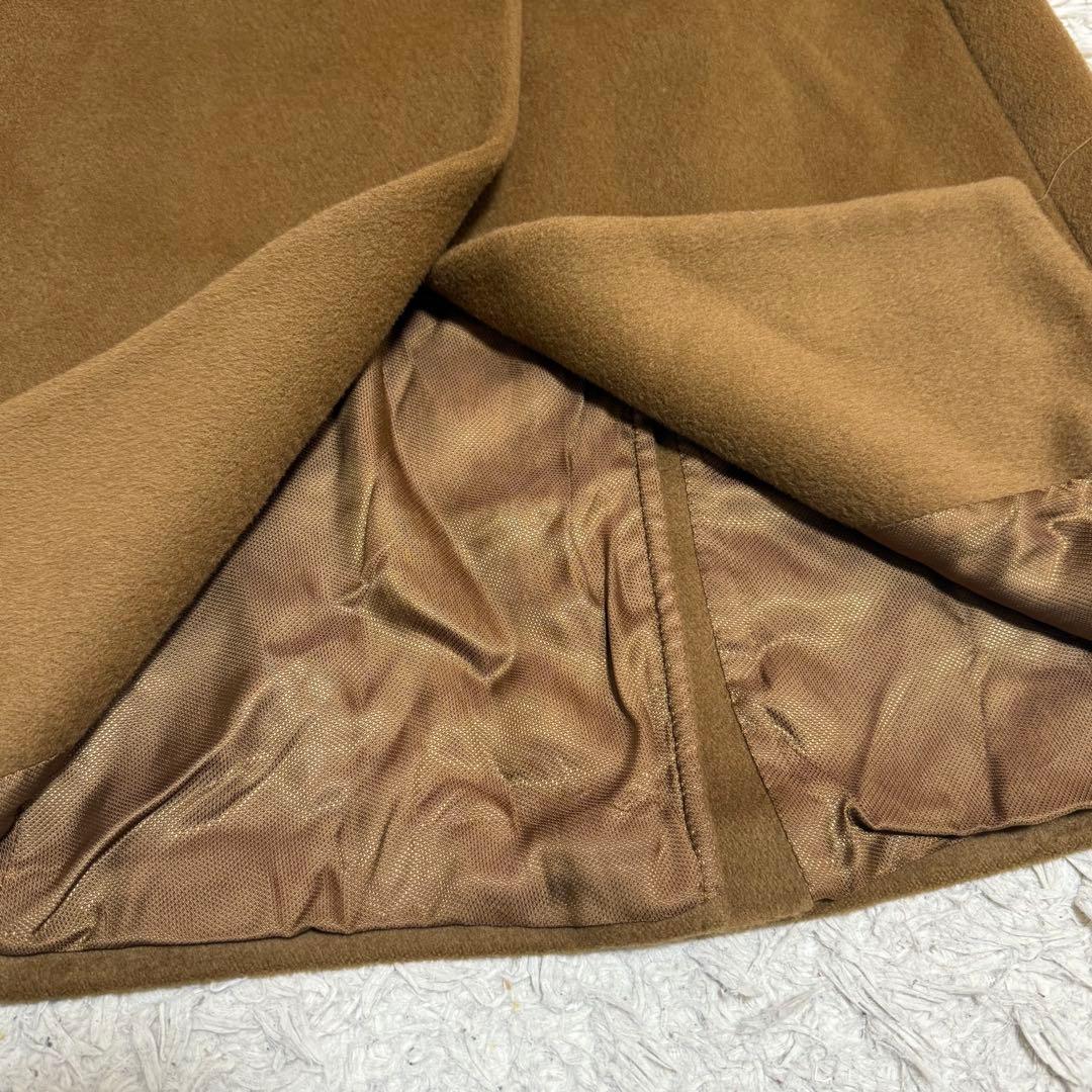 美品✨マックスマーラ ペニーブラック ロングコート ブラウン ウール100 XL