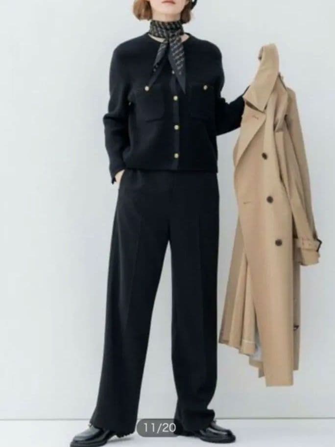 ✨美品✨　23区　 コットンリリー 　ニットジャケット　38