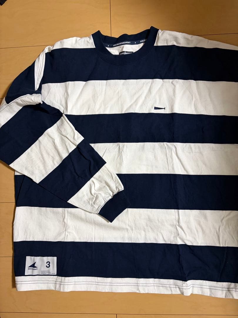 トップス Descendant HORIZONTAL STRIPE LS NAVY