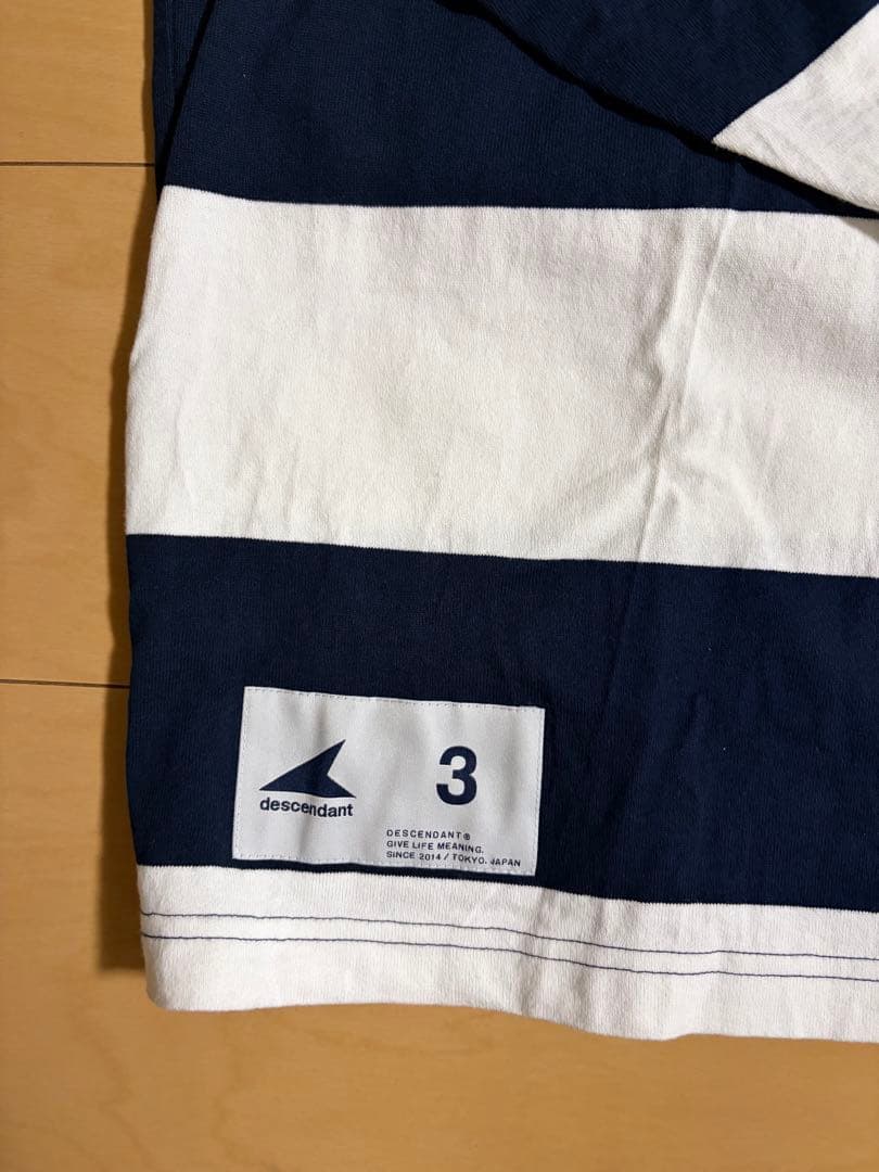 トップス Descendant HORIZONTAL STRIPE LS NAVY