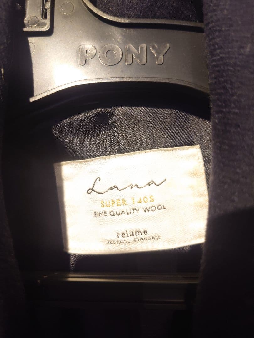 ジャーナルスタンダード レリューム チェスターコート　ネイビー　36