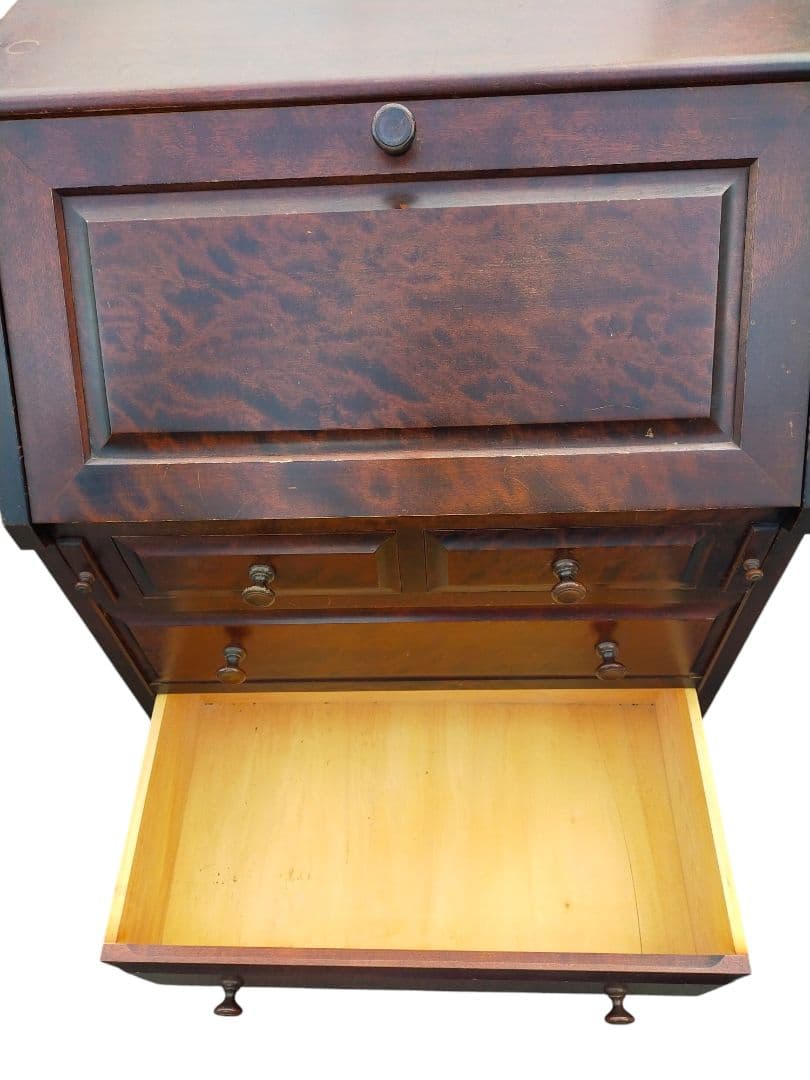 ☆北海道民芸家具☆アンティークライティングビューロー