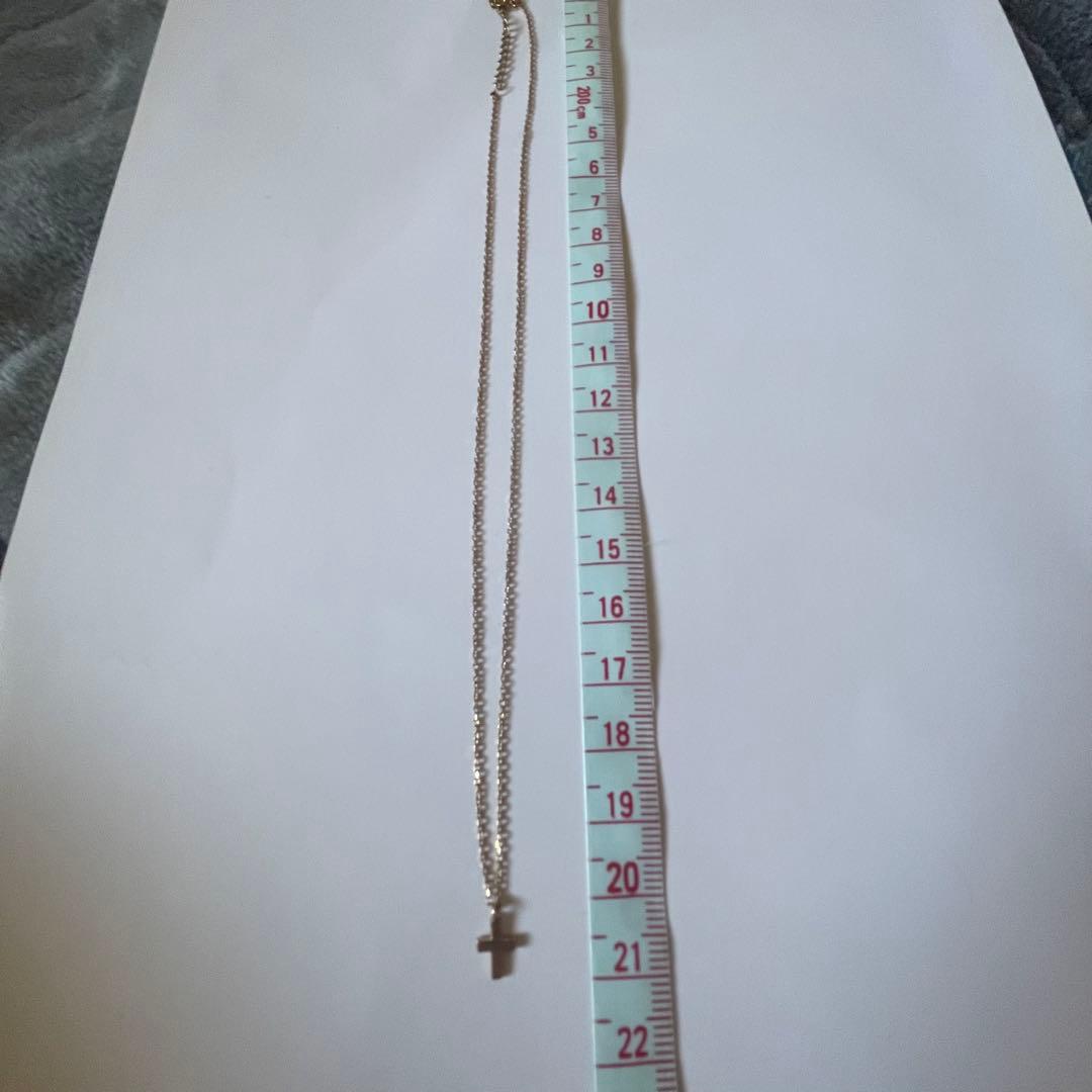 4℃ 十字架ペンダントネックレス　K10