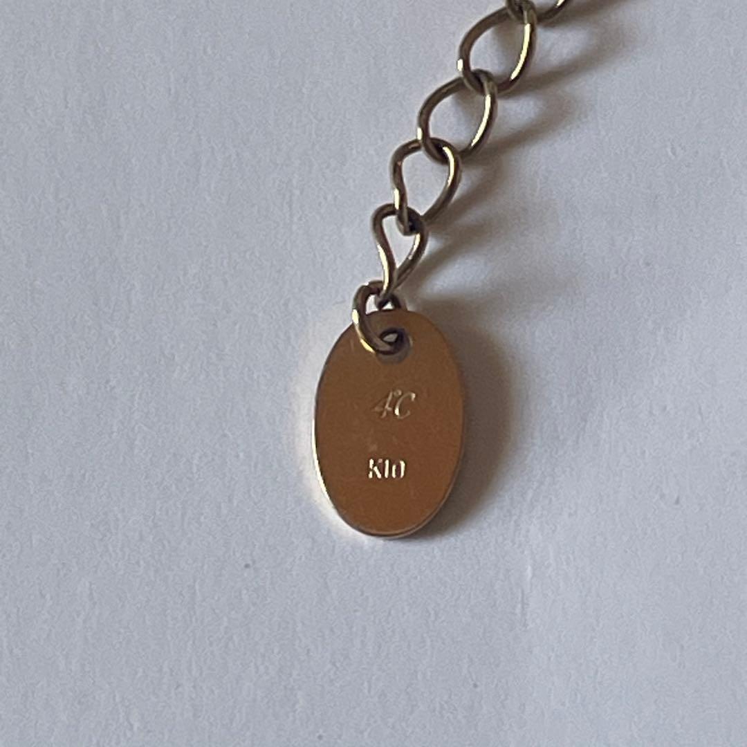 4℃ 十字架ペンダントネックレス　K10