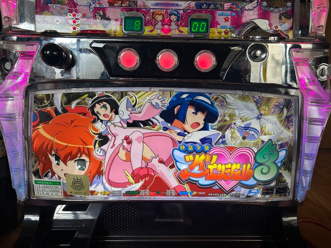 パチスロ実機　怪盗天使ツインエンジェル3