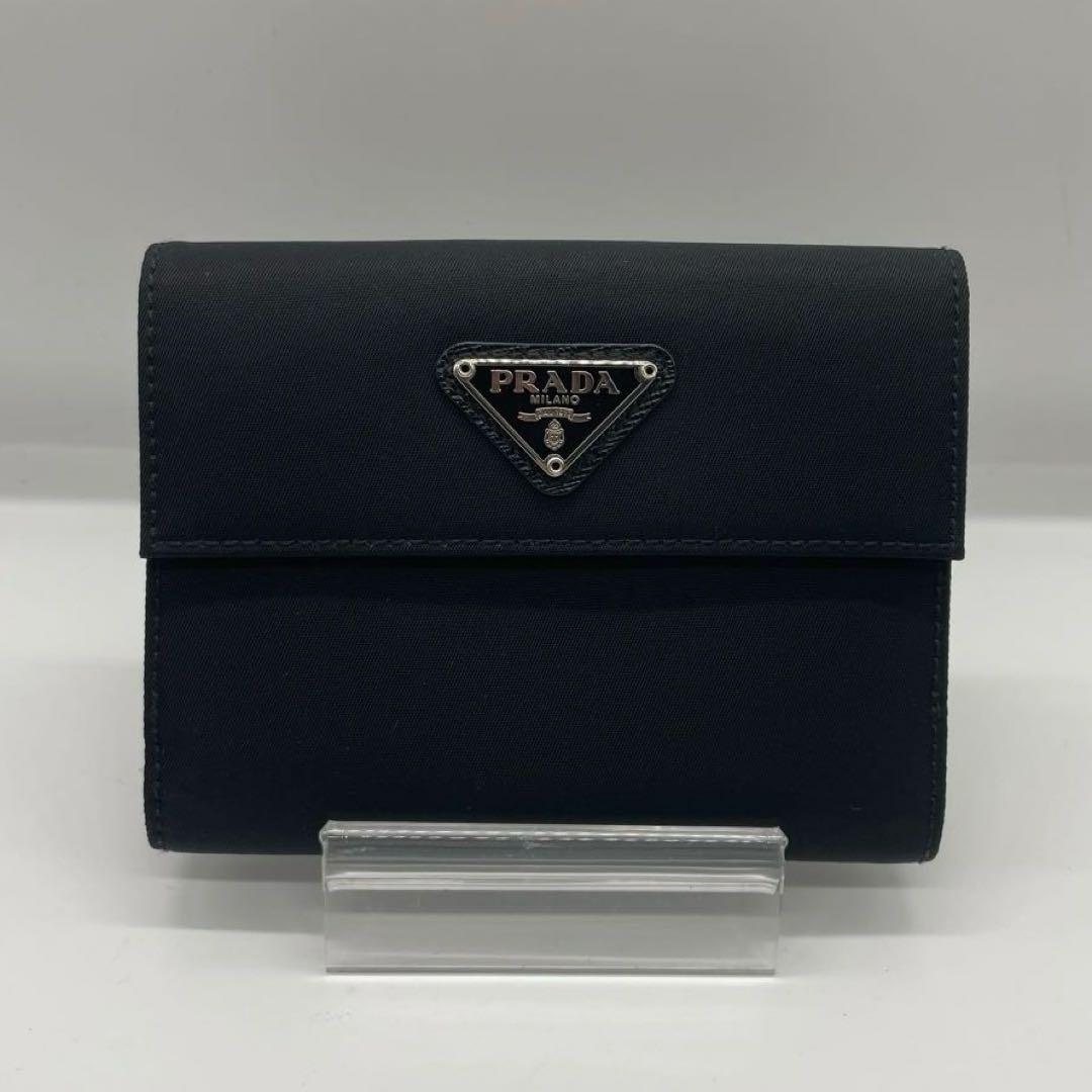 ゆいち様　　PRADA プラダ ナイロン 折り財布 w10