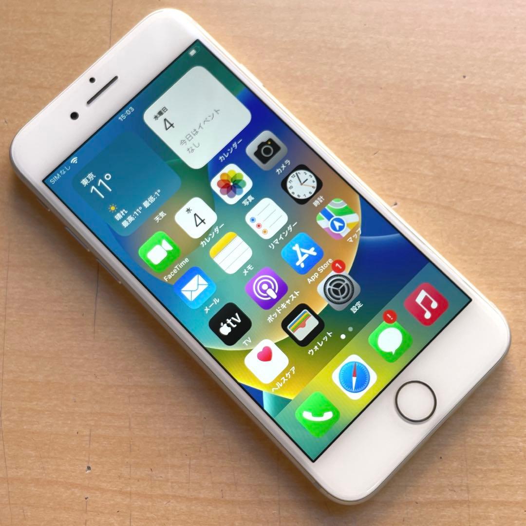 iPhone 8 シルバー　64GB A1906 美品　バッテリー 78%