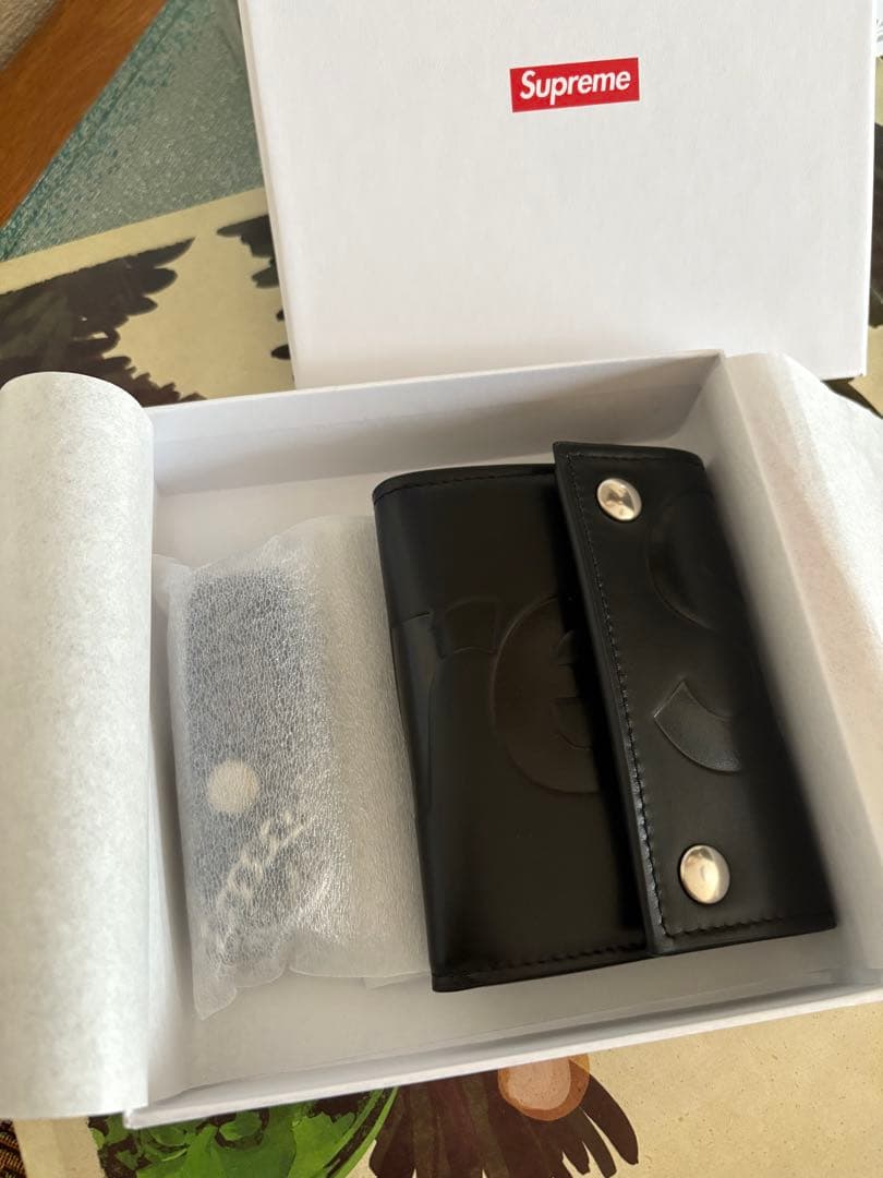 小物 supreme leather chain wallet