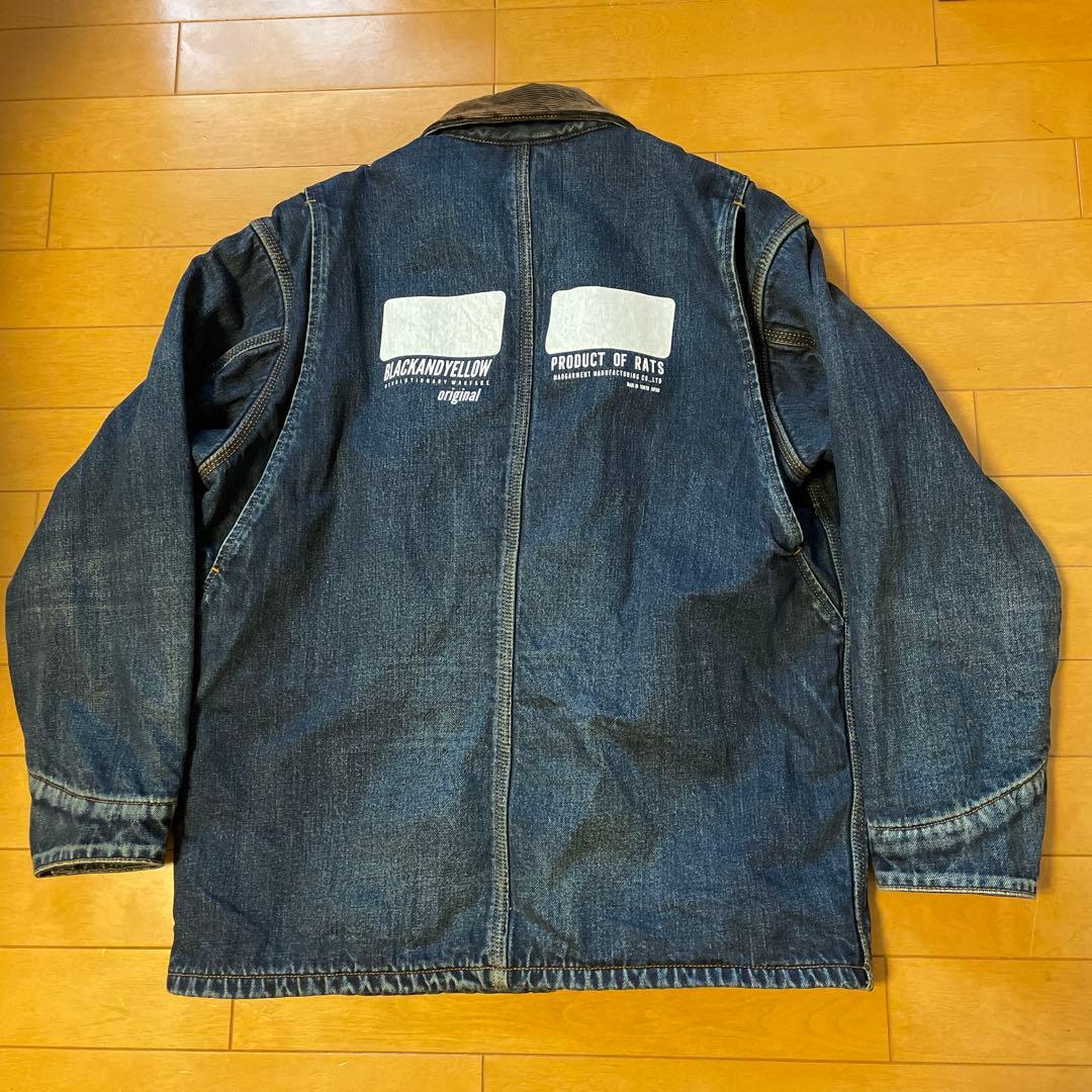 RATS デニムブランケットカバーオール ユーズド Mサイズ