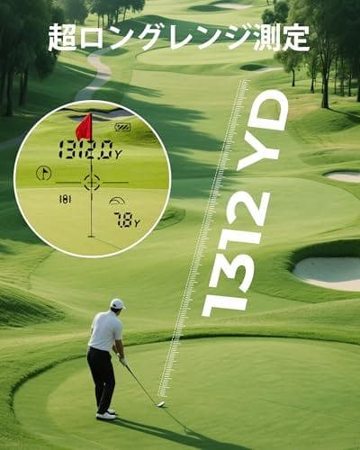 CIGMAN 外部ディスプレイ搭載 1200m/1312ydゴルフレーザー距離p