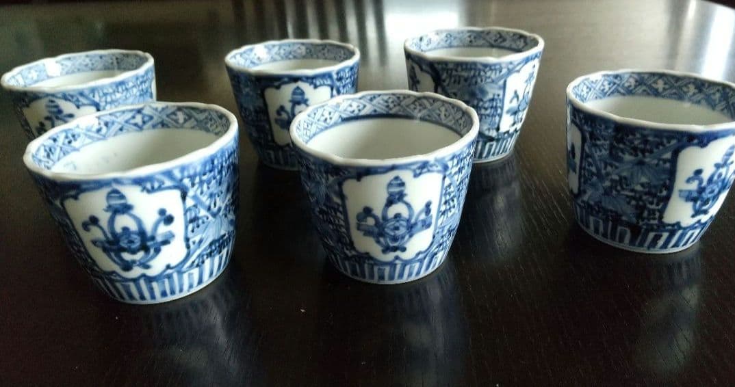 骨董 蕎麦猪口 六客 向付にも！