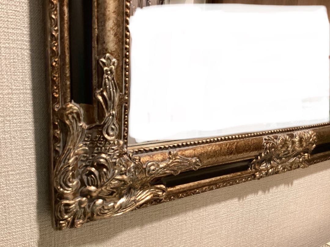 クラシック装飾　壁掛け鏡　62✖️82 大きめ　縦・横両用