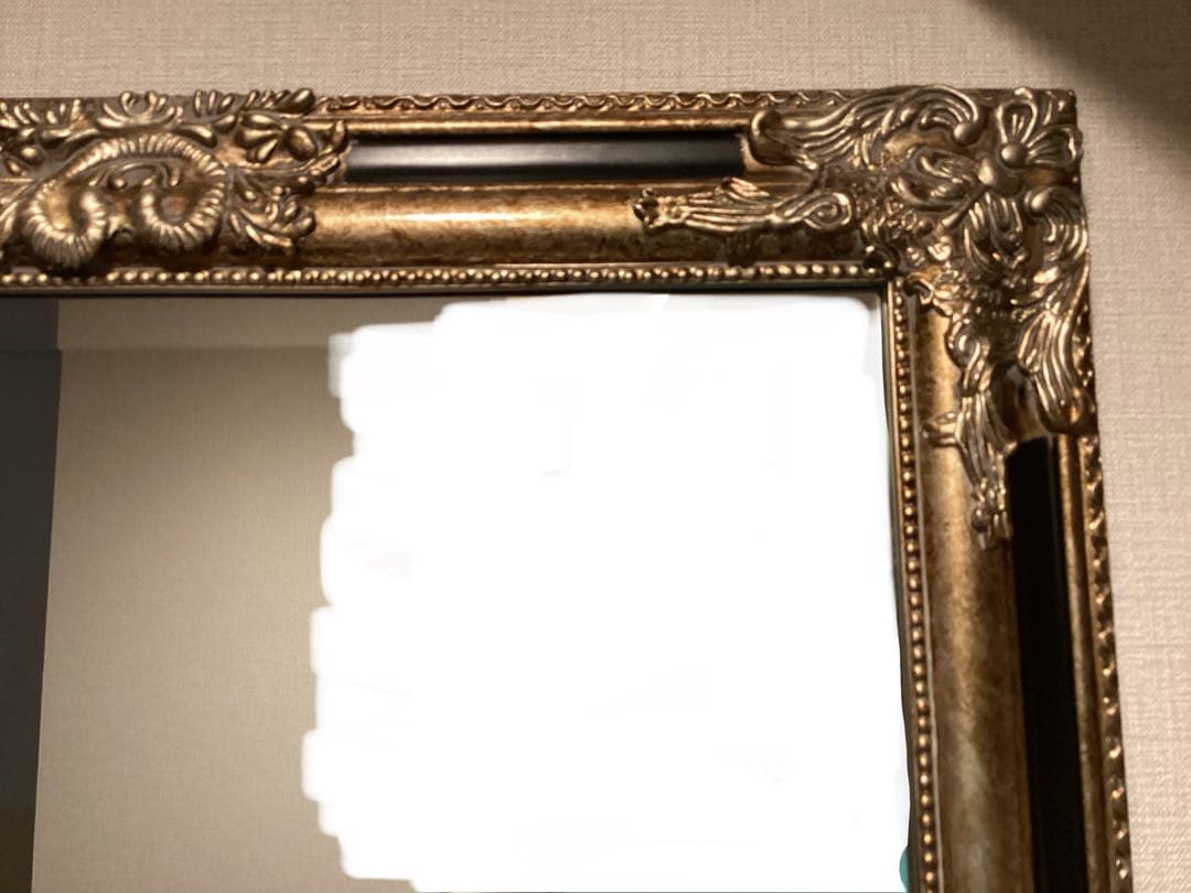 クラシック装飾　壁掛け鏡　62✖️82 大きめ　縦・横両用