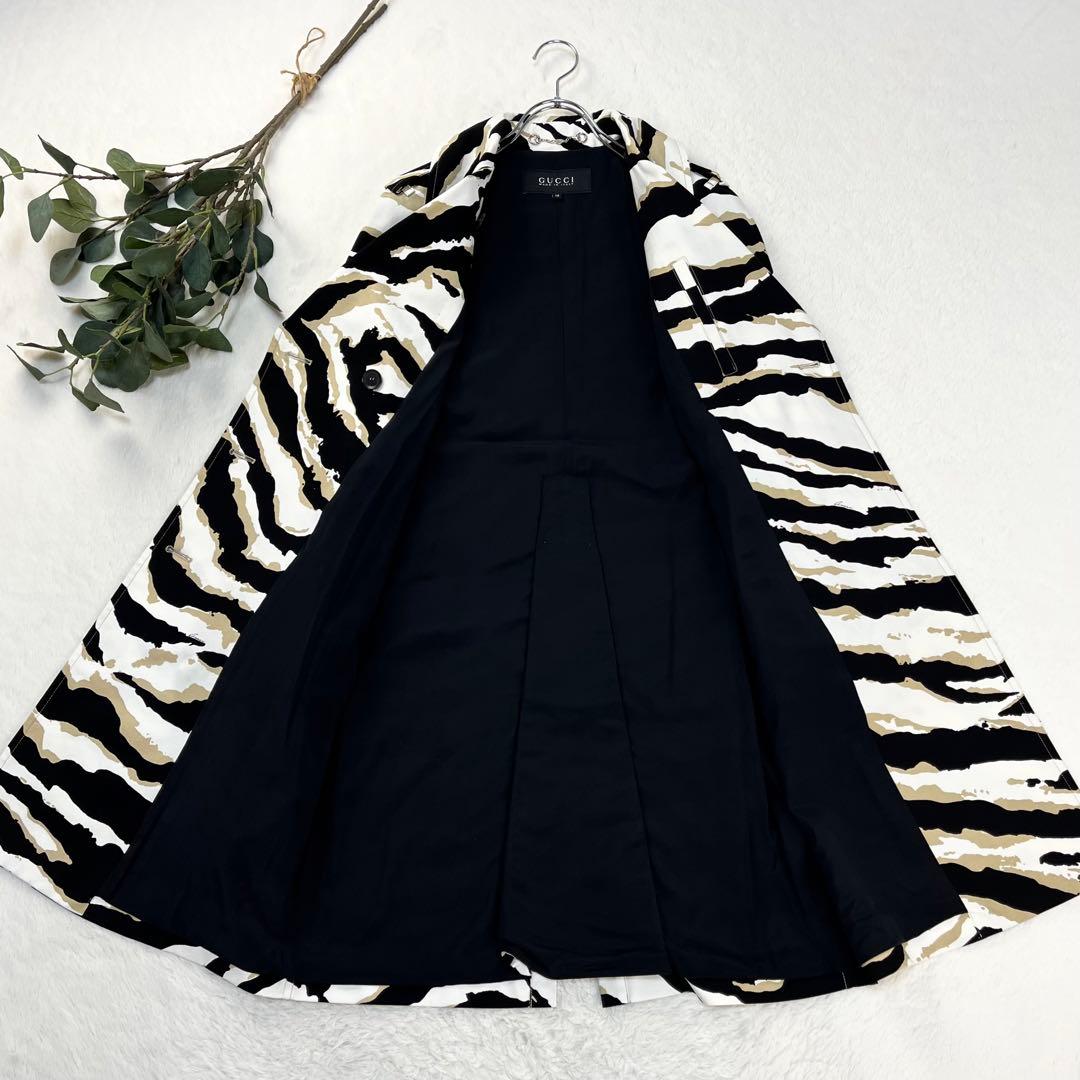 未使用級 14AW GUCCI ゼブラ トレンチコート フリーダ期 60s 38