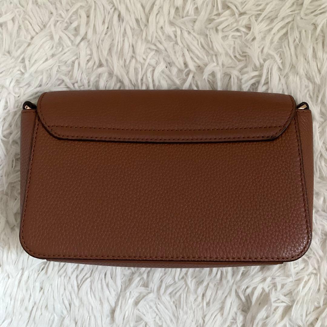 未使用級✨トリーバーチ ショルダーバッグ テア ロゴ タッセル レザー キャメル