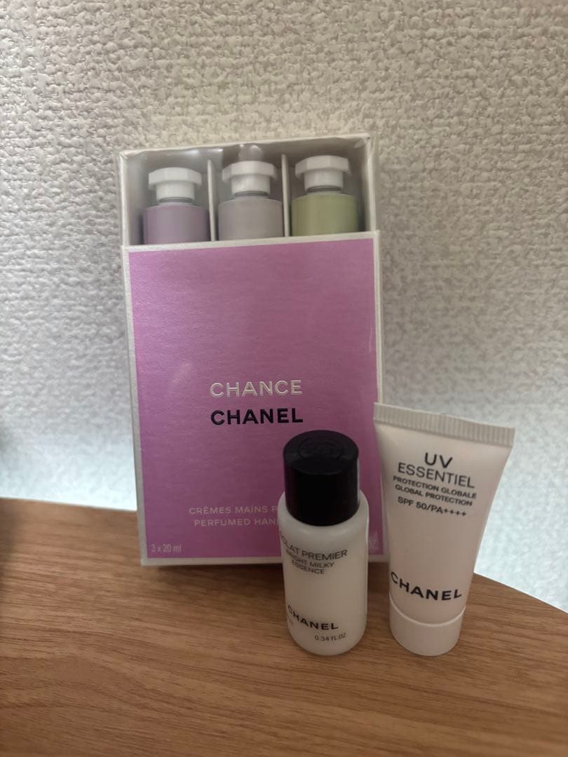 CHANEL チャンスクレームマンハンドクリーム 3本セット サンプル付き