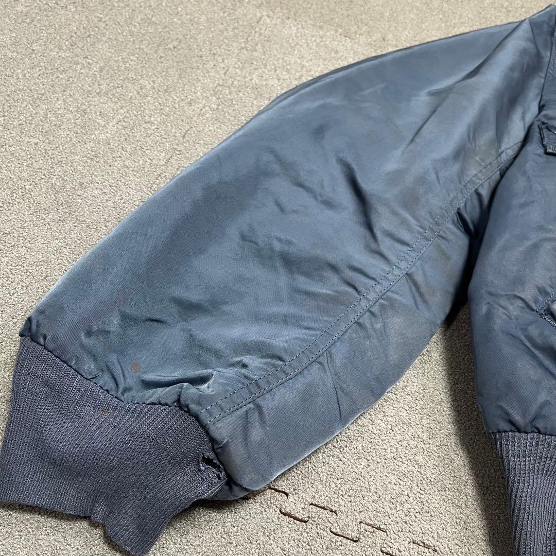 1100 ALPHA B-15D USA製 L SACパッチ 焼け味アリ