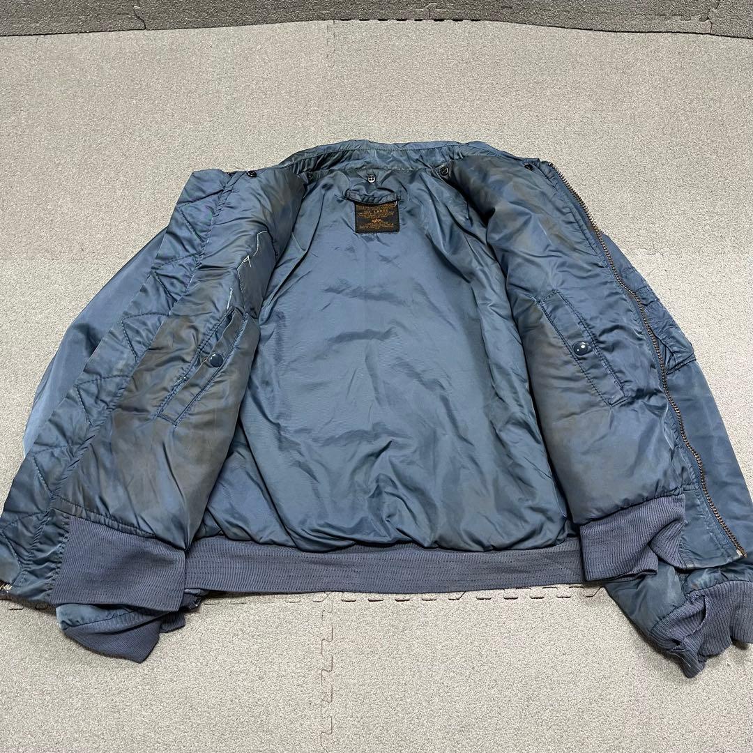 1100 ALPHA B-15D USA製 L SACパッチ 焼け味アリ