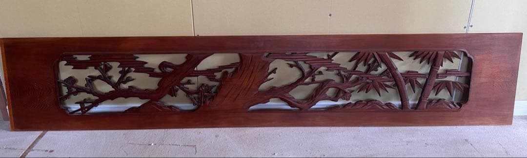 欄間　らんま　昭和　レトロ　2枚セット　レア　希少　松　木